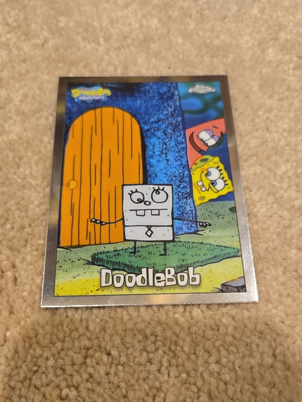 Topps Chrome SpongeBob 25th Anniversary DoodleBob Trading Card